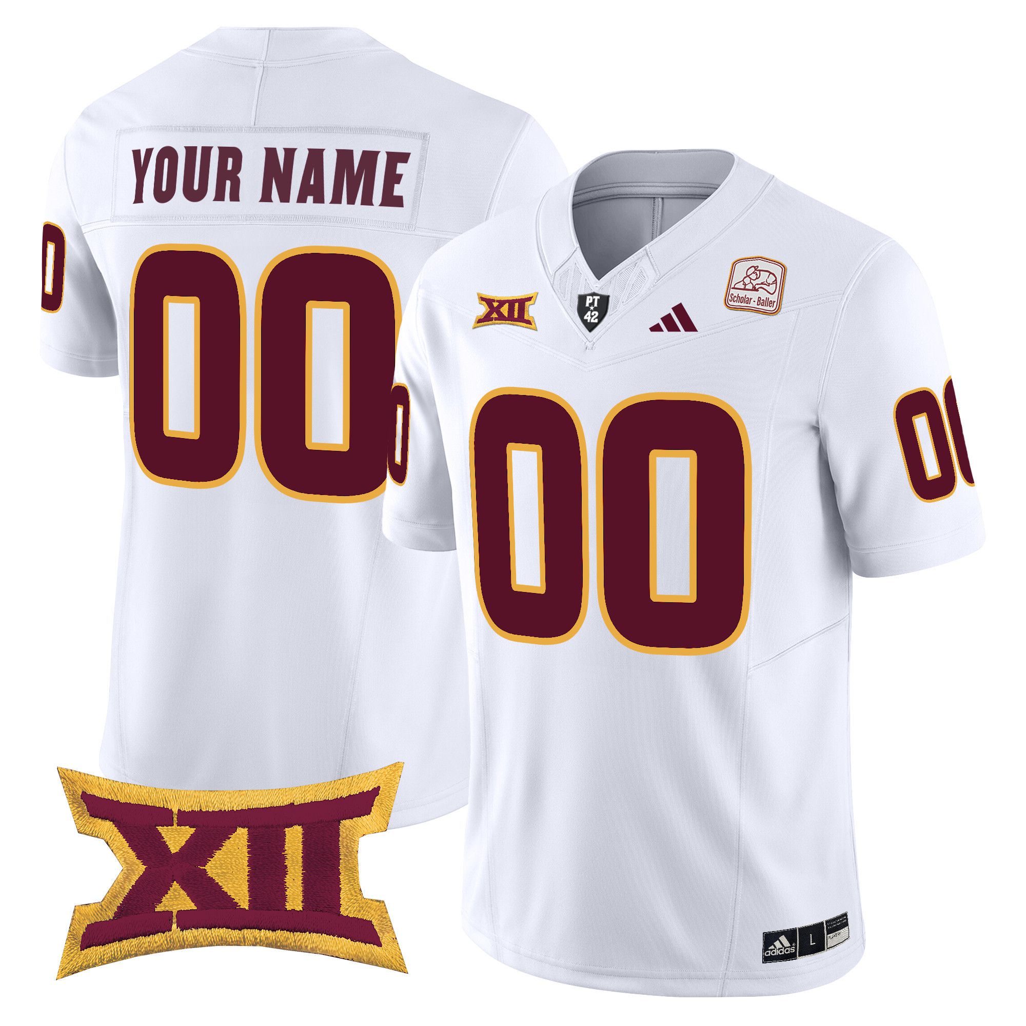 Men Arizona State Sun Devils White 2024 Vapor Limited Custom NCAA Jersey->customized ncaa jersey->Custom Jersey